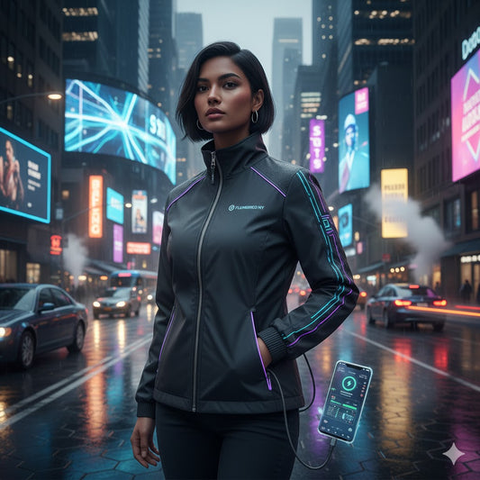 Flumberico New York Smart City Jacket With charger - Flumberico New York